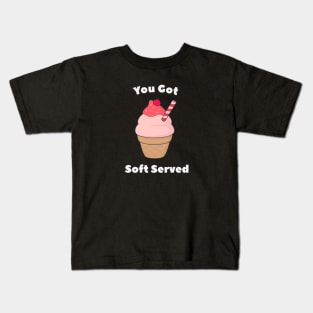 Soft Serve Ice Cream Pun T-Shirt Kids T-Shirt